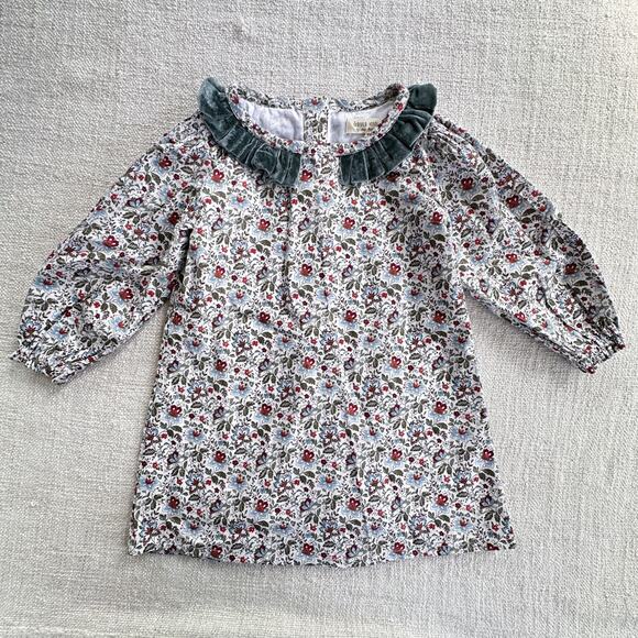 Forever Young by Sue Deng Holiday Floral Print Dress EUC 2T - Picture 1 of 8